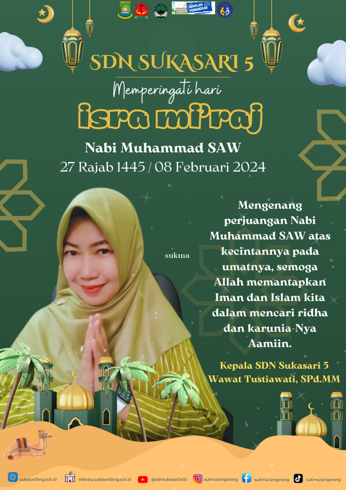 SDN Sukasari 5 Memperingati hari Isra Miraj